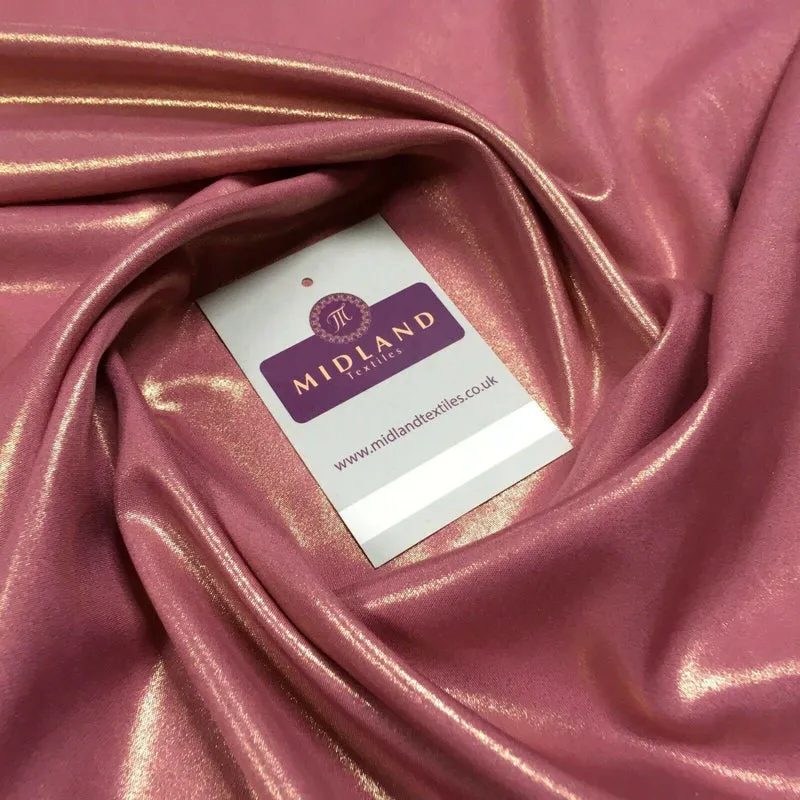 Plain Shimmer Gold Foil Crepe Fabric 150cm Wide – M1139