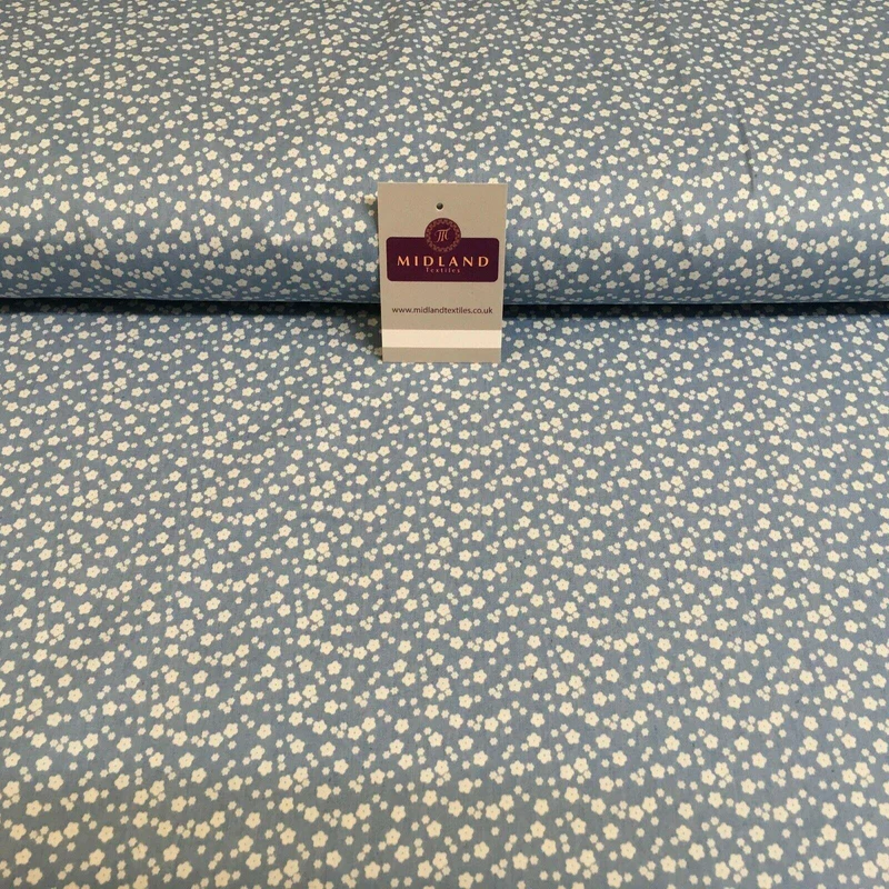 Paisley Small Flower Floral Chambray 110 cm MK1231 Mtex