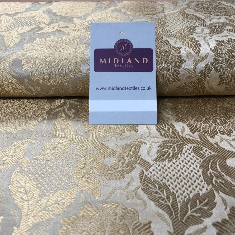 Indian Floral Ornamental Banarsi Brocade waistcoat fabric 100cm Wide MP1119