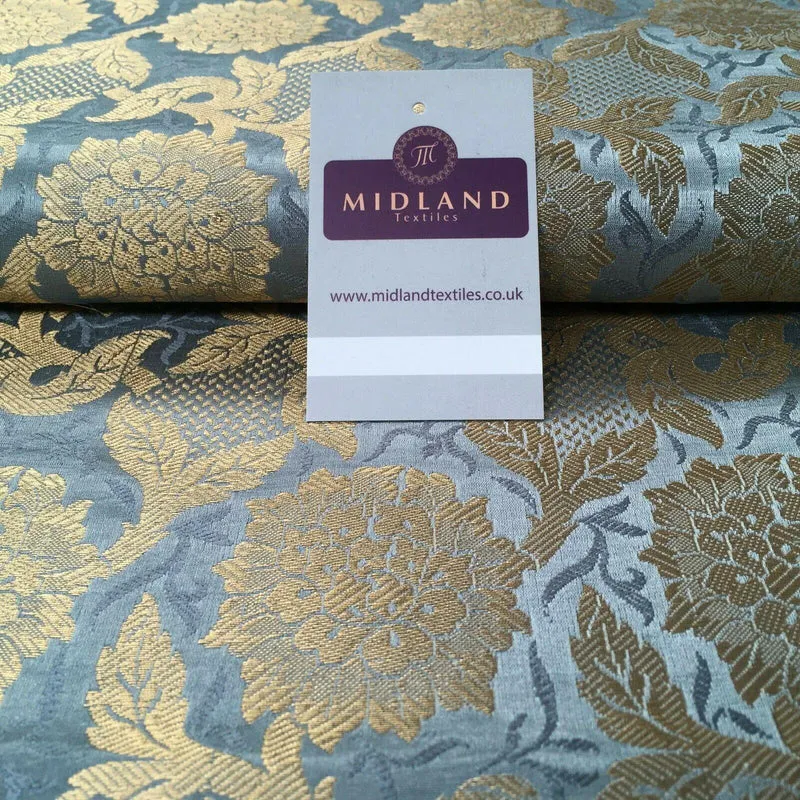 Indian Floral Ornamental Banarsi Brocade waistcoat fabric 100cm Wide MP1119