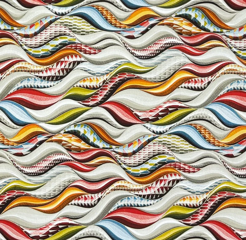 Jacquard Tischdecke aus beschichteter Baumwolle mit Fleckenschutz COLOR LOVE eckig rund oval