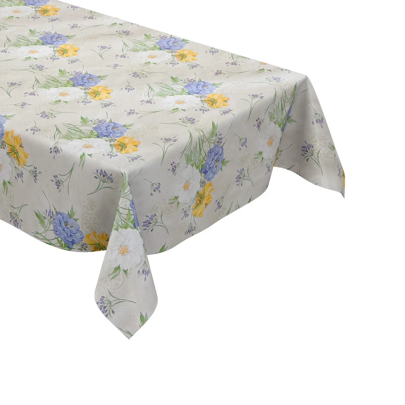 Wachstuch Tischdecke C144491 Hortensien Blumen Sommer Gartentischdecke eckig rund oval