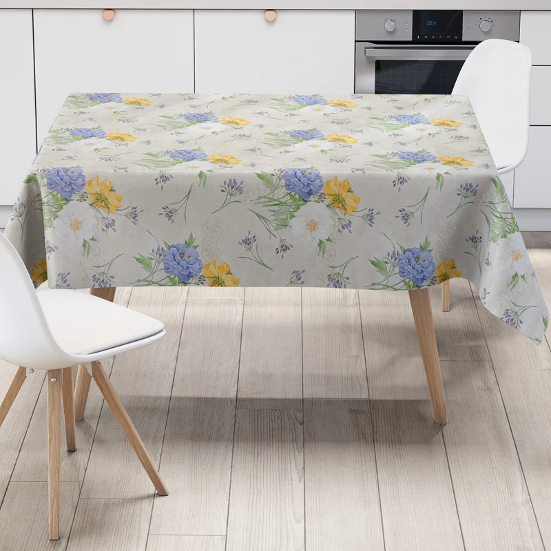 Wachstuch Tischdecke C144491 Hortensien Blumen Sommer Gartentischdecke eckig rund oval