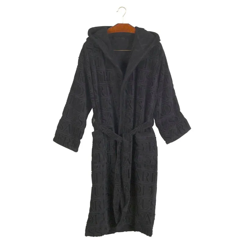 Accappatoio con Cappuccio in Spugna Overlogo Trussardi Moderno