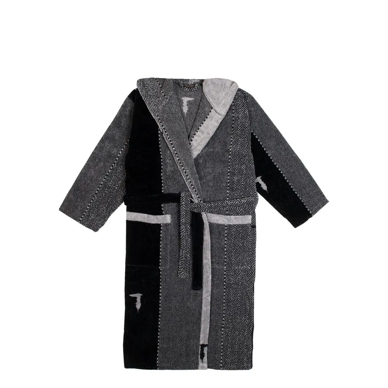 Accappatoio a Scialle New tweed in Spugna 410 gr/mq
