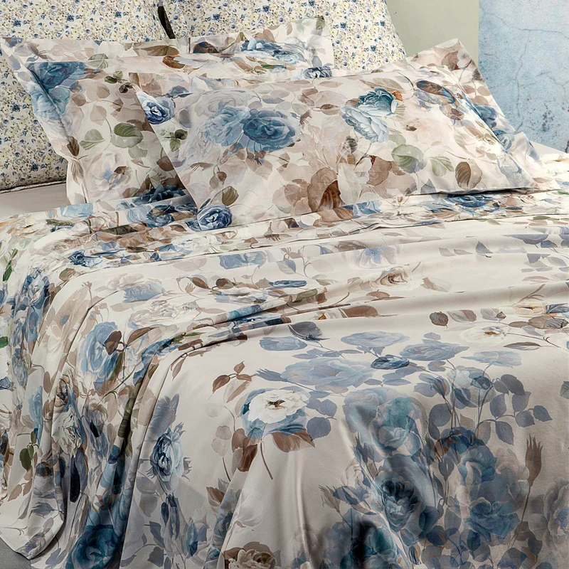 Copriletto Primaverile limoges Floreale in Raso di cotone 90 gr/mq