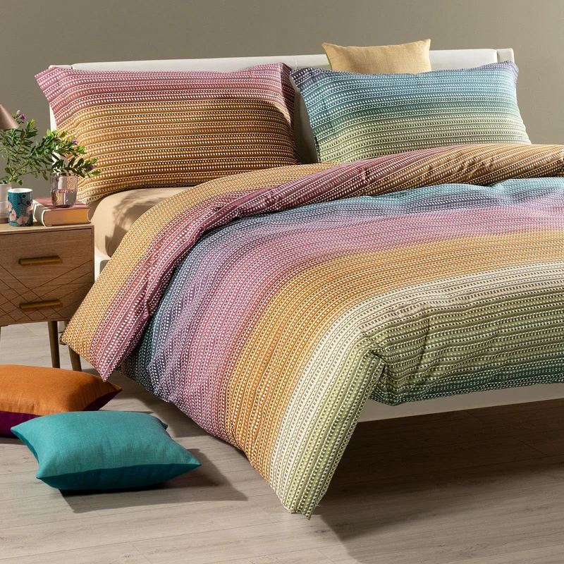 Completo Copripiumino iride Casa Color in Cotone