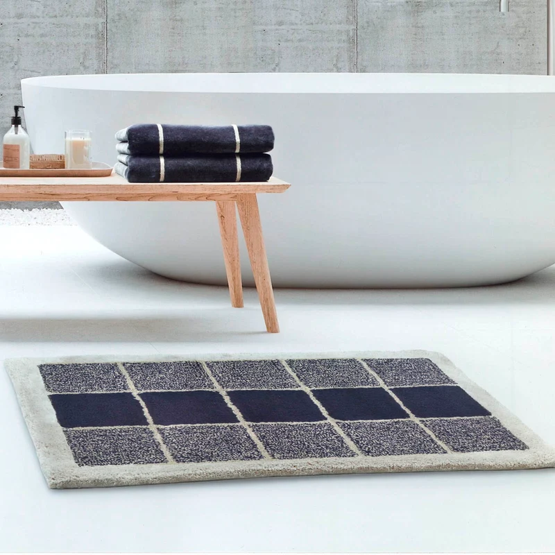 Tappeto arredo in Cotone Moma Carrara Moderno