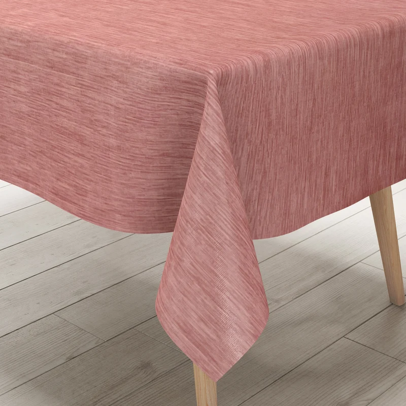 Wachstuch Rollenware Leinenoptik geprägt P733-14 rosa uni einfarbig