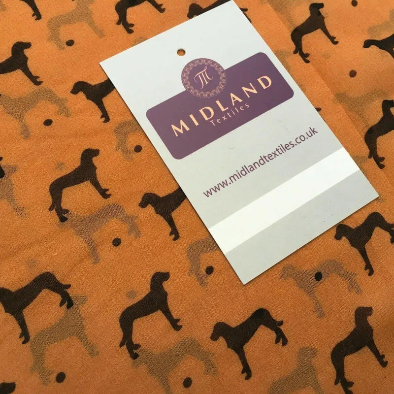 Copper Dog Printed Light High Street Chiffon Fabric 150 cm MK1084-21