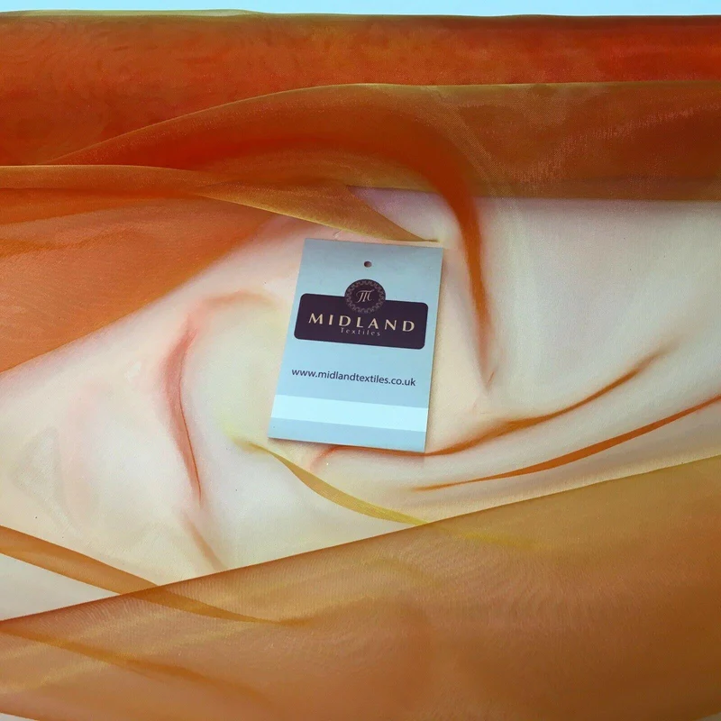 Two Toned Organza Voile Dressmaking Dance Craft Fabric 150cm Wide MK1085