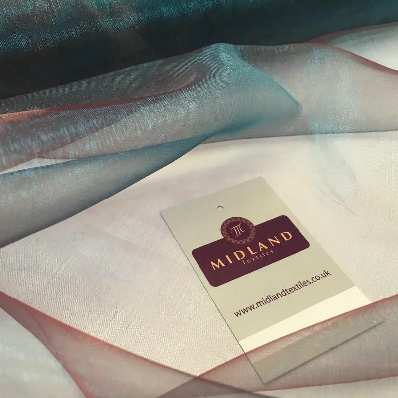 Two Toned Organza Voile Dressmaking Dance Craft Fabric 150cm Wide MK1085
