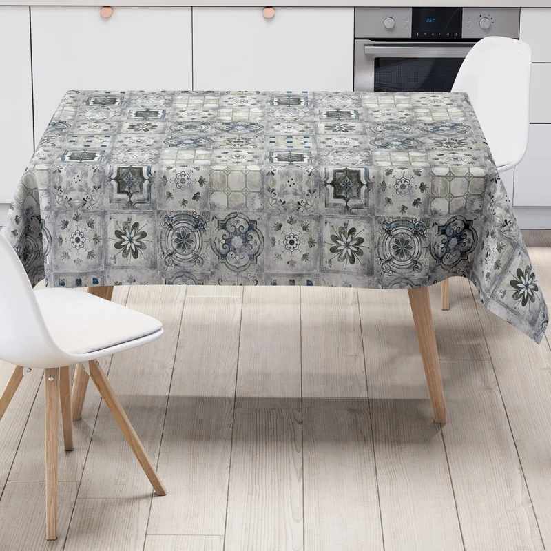 Wachstuch Tischdecke M19617 Mosaik Fliesen Portugal eckig rund oval
