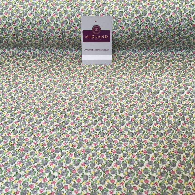 Small ditsy printed 100% Cotton Floral dress fabric 150cm MA1080 Mtex