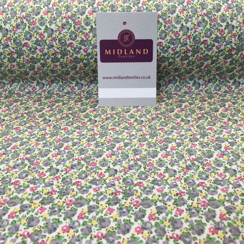 Small ditsy printed 100% Cotton Floral dress fabric 150cm MA1080 Mtex