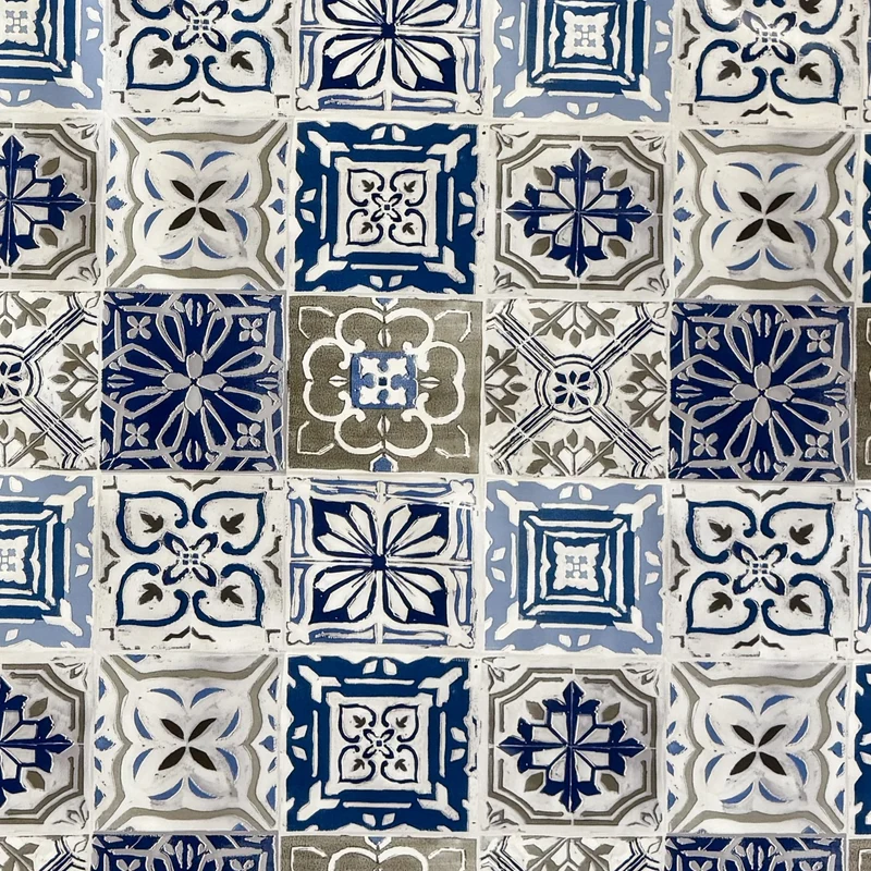 Wachstuch Tischdecke M19359 Mosaik Fliesen Portugal eckig rund oval