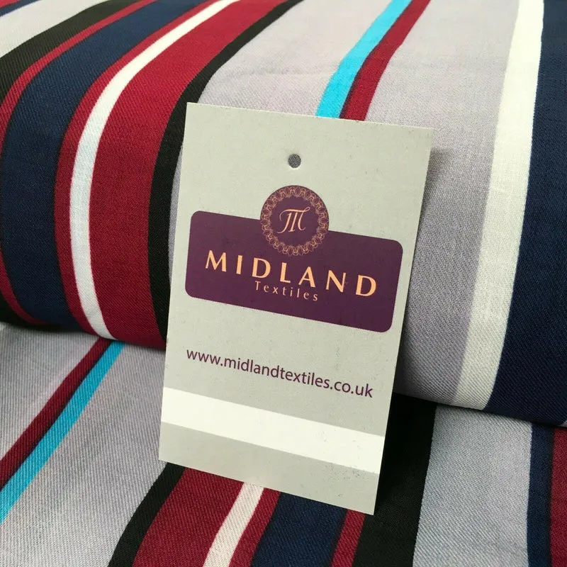Lavender and maroon Georgette crepe Linen effect dress Fabric 150cm MK1095-28