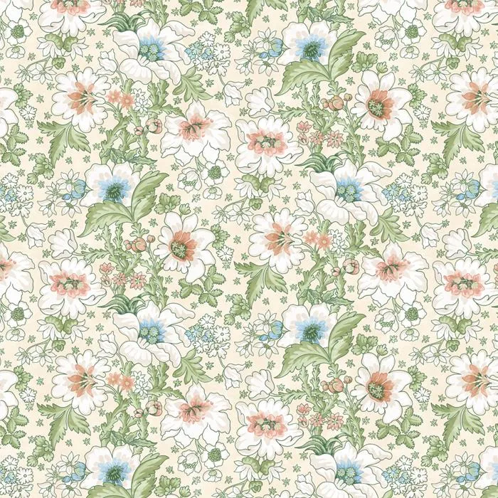 Dekostoff Flower Power - green 280 cm