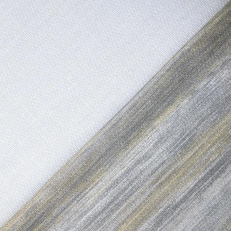 Bio Aquarelle Stripes - light grey
