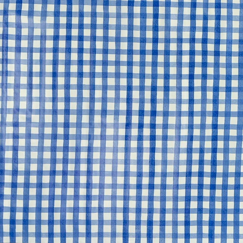 Wachstuch Tischdecke E102 blau kariert Karo Graham eckig rund oval Meterware