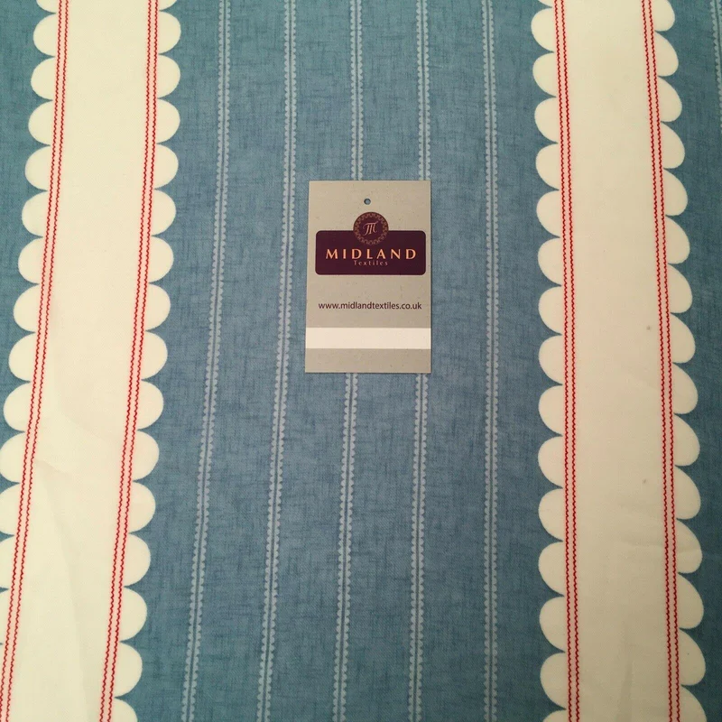 Blue and White Georgette crepe Linen effect dress Fabric 150cm wide MK1095-21
