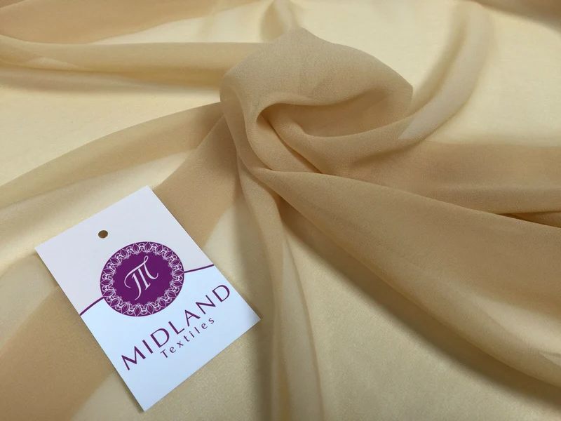 Moss Crepe Chiffon Sheer Fabric Semi-Transparent 44" 100% Polyester M430 Mtex