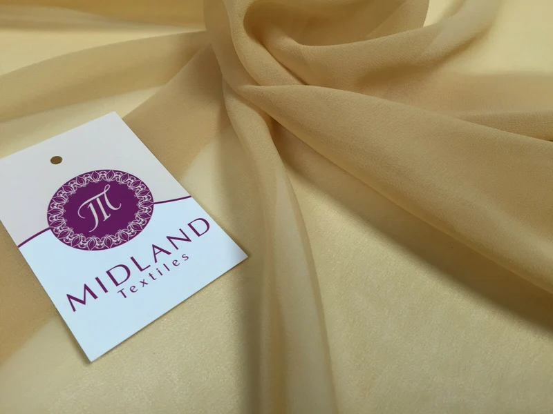 Moss Crepe Chiffon Sheer Fabric Semi-Transparent 44" 100% Polyester M430 Mtex