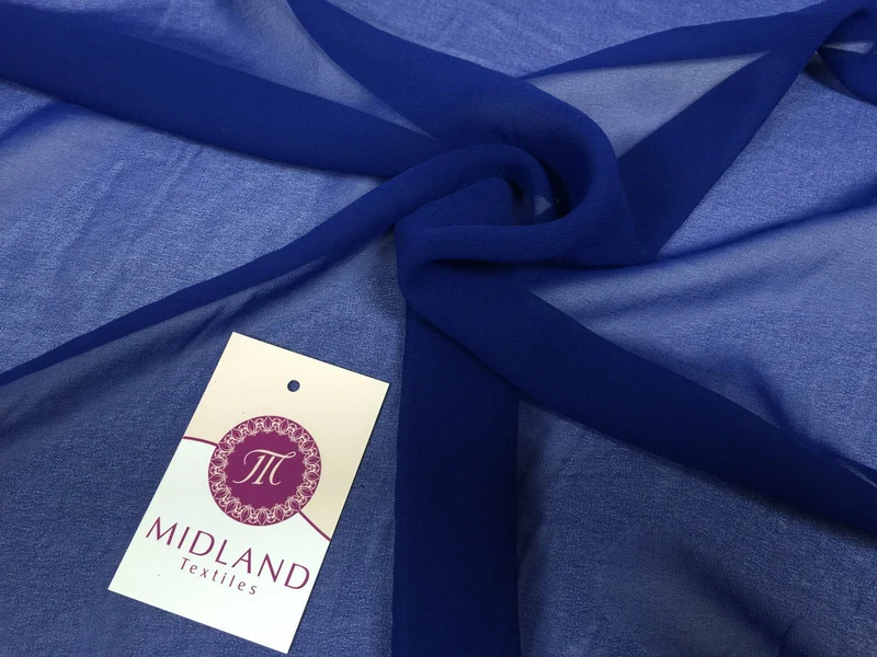 Moss Crepe Chiffon Sheer Fabric Semi-Transparent 44" 100% Polyester M430 Mtex