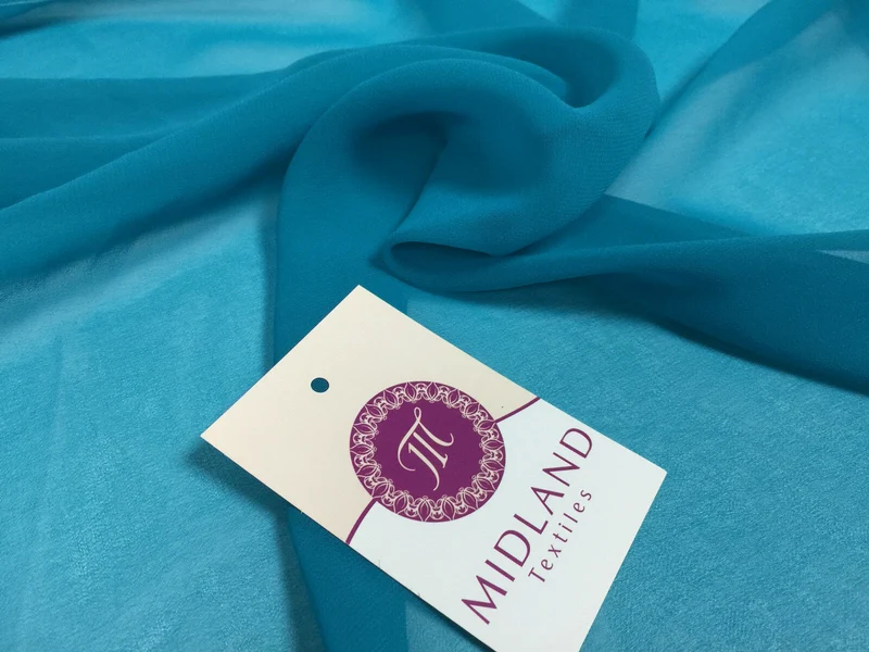 Moss Crepe Chiffon Sheer Fabric Semi-Transparent 44" 100% Polyester M430 Mtex