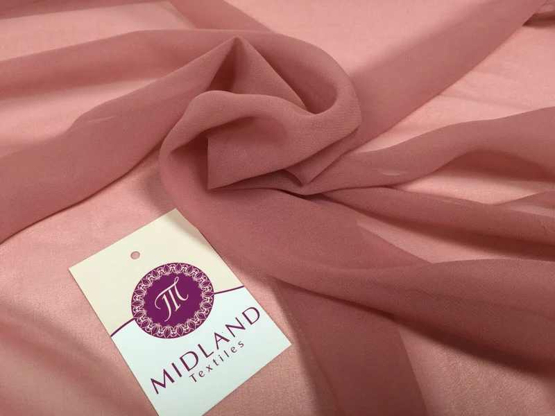 Moss Crepe Chiffon Sheer Fabric Semi-Transparent 44" 100% Polyester M430 Mtex