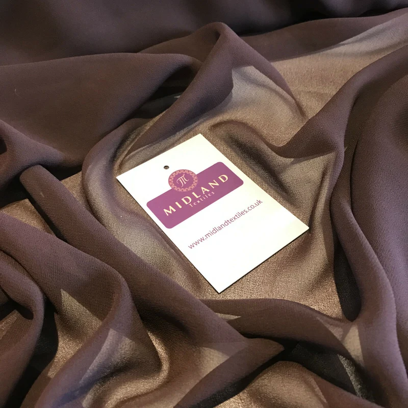 Moss Crepe Chiffon Sheer Fabric Semi-Transparent 44" 100% Polyester M430 Mtex