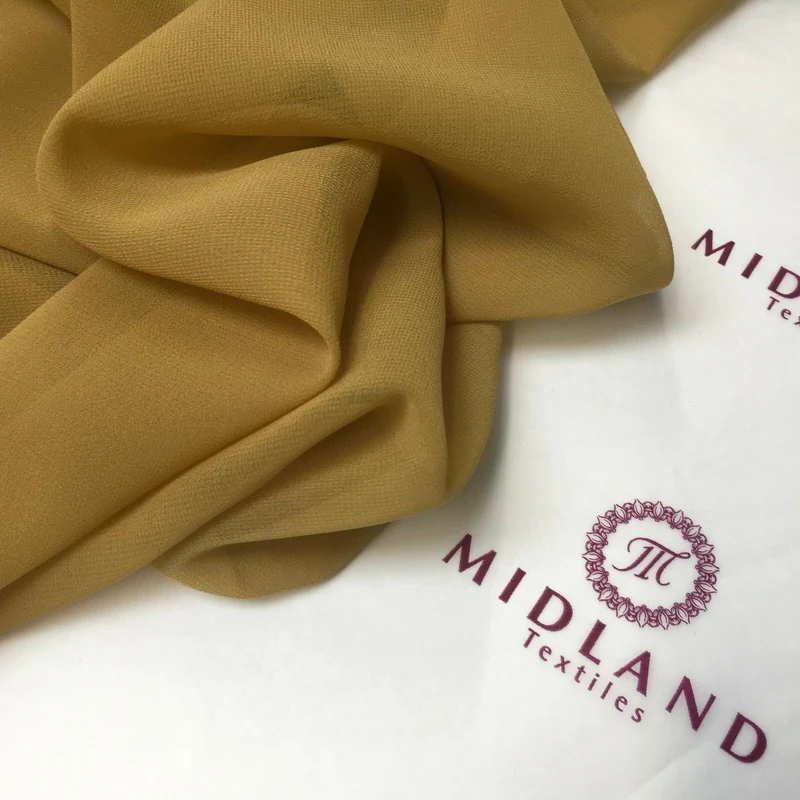 Moss Crepe Chiffon Sheer Fabric Semi-Transparent 44" 100% Polyester M430 Mtex
