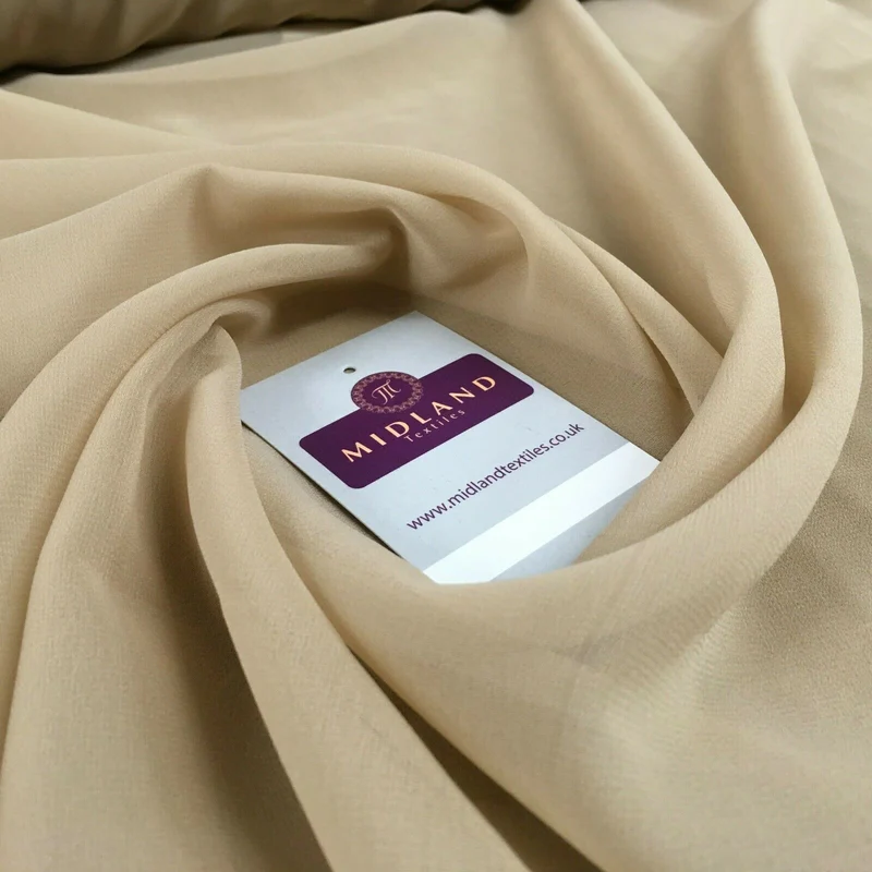 Moss Crepe Chiffon Sheer Fabric Semi-Transparent 44" 100% Polyester M430 Mtex