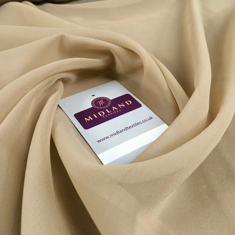 Moss Crepe Chiffon Sheer Fabric Semi-Transparent 44" 100% Polyester M430 Mtex
