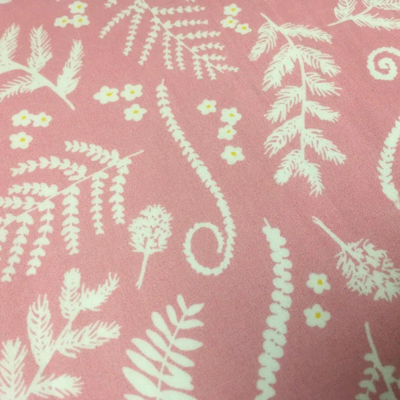 Pink and White Floral 100% Cotton Dress Fabric 110cm Wide MH1041 Mtex