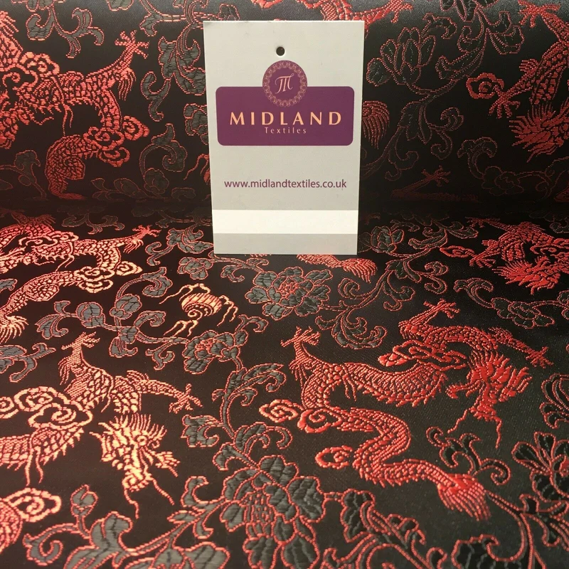 Chinese oriental Dragon Shanghai Brocade dress fabric 110 Cm wide MK1045 Mtex