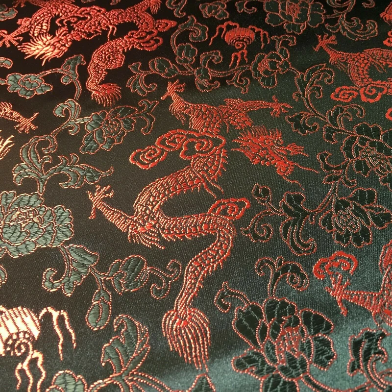 Chinese oriental Dragon Shanghai Brocade dress fabric 110 Cm wide MK1045 Mtex