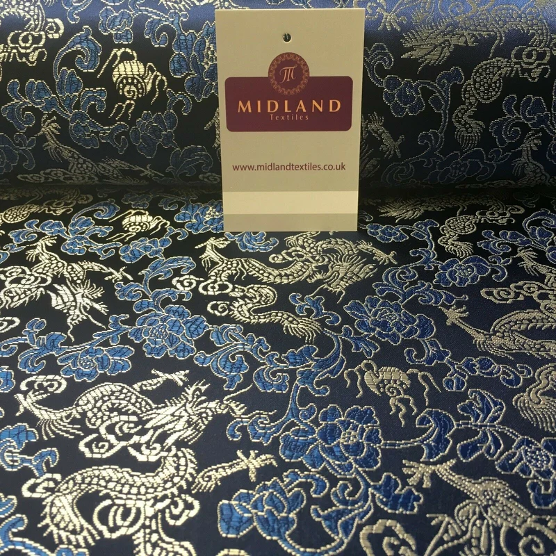 Chinese oriental Dragon Shanghai Brocade dress fabric 110 Cm wide MK1045 Mtex