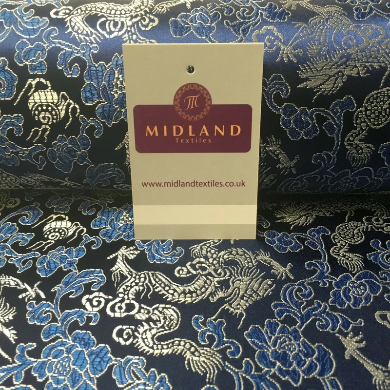 Chinese oriental Dragon Shanghai Brocade dress fabric 110 Cm wide MK1045 Mtex