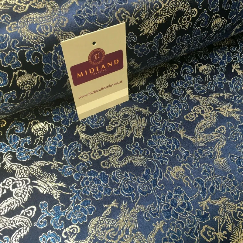 Chinese oriental Dragon Shanghai Brocade dress fabric 110 Cm wide MK1045 Mtex