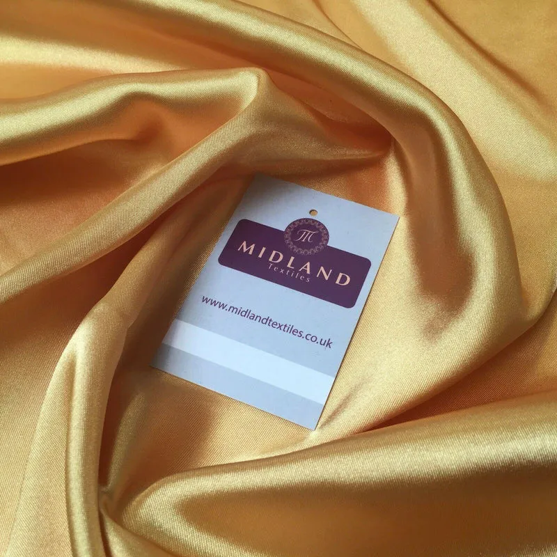 Mango Gold Liquid Satin Dressmaking Fabric 110cm Wide MU1042