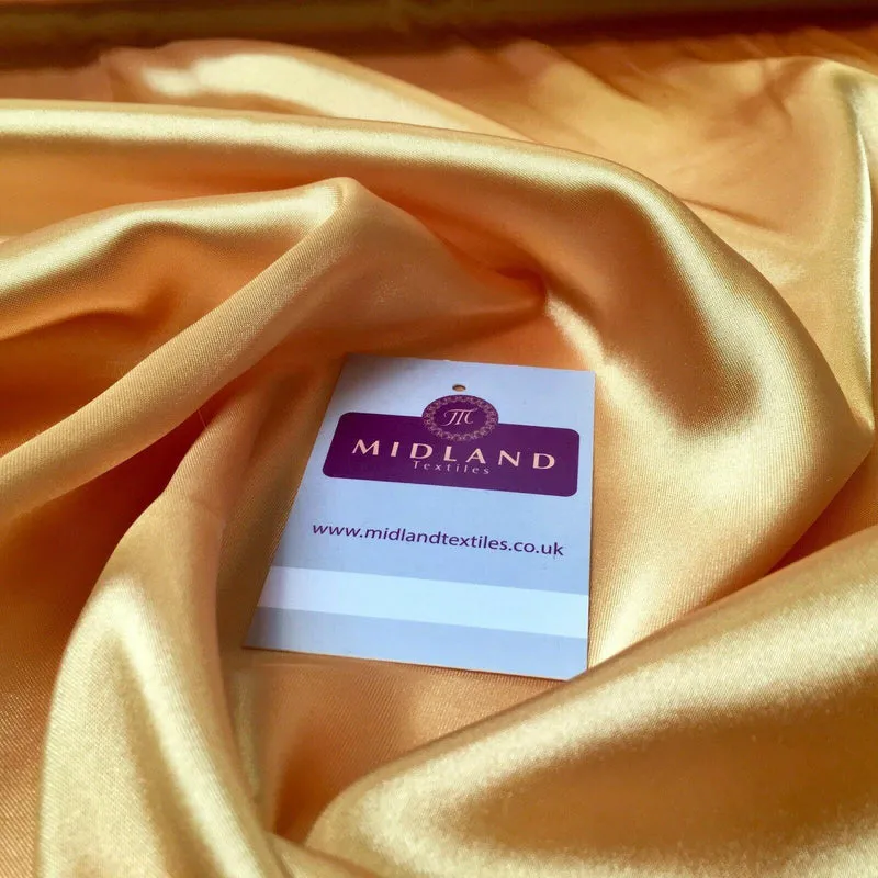 Mango Gold Liquid Satin Dressmaking Fabric 110cm Wide MU1042