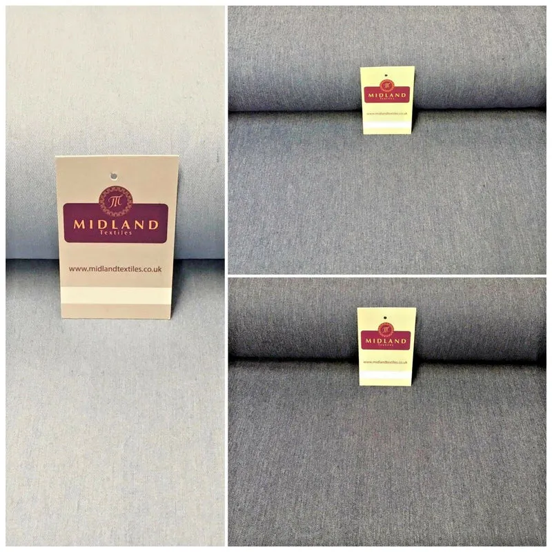 Medium Weight Plain Stretch Denim Dress & Shirt Fabric MD1017