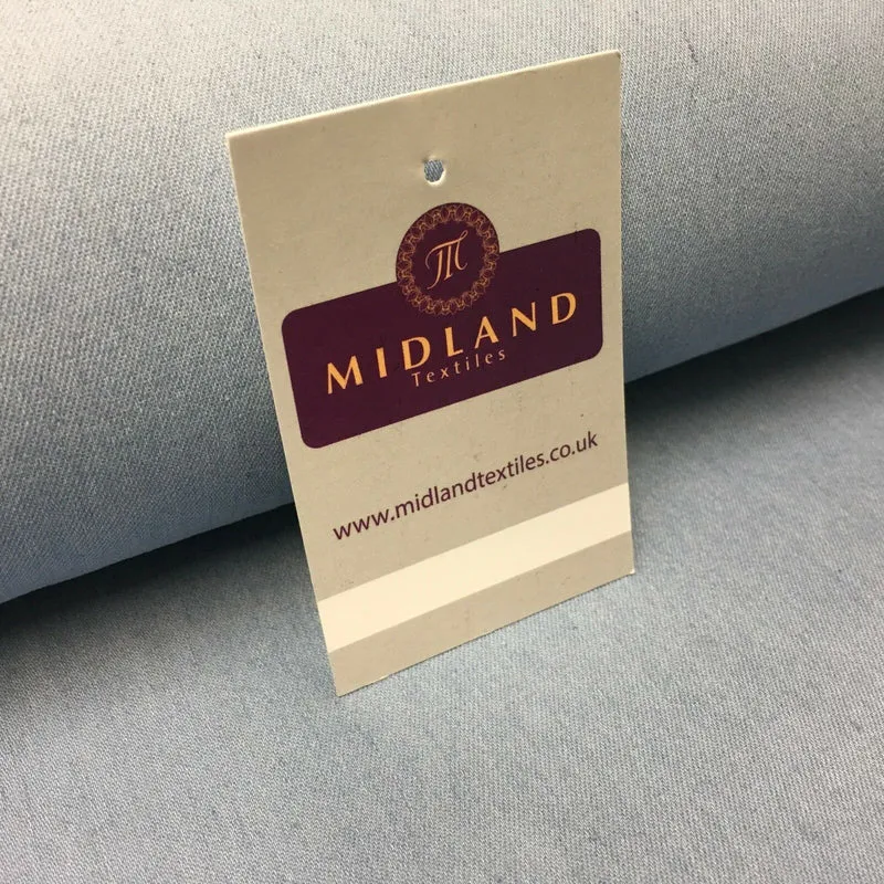 Medium Weight Plain Stretch Denim Dress & Shirt Fabric MD1017