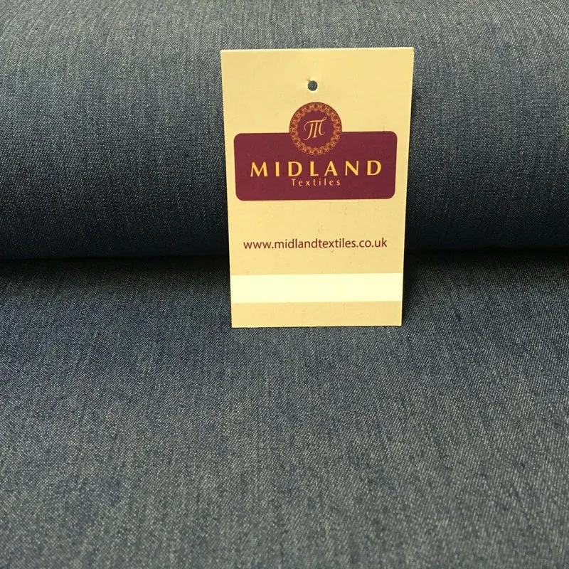 Medium Weight Plain Stretch Denim Dress & Shirt Fabric MD1017
