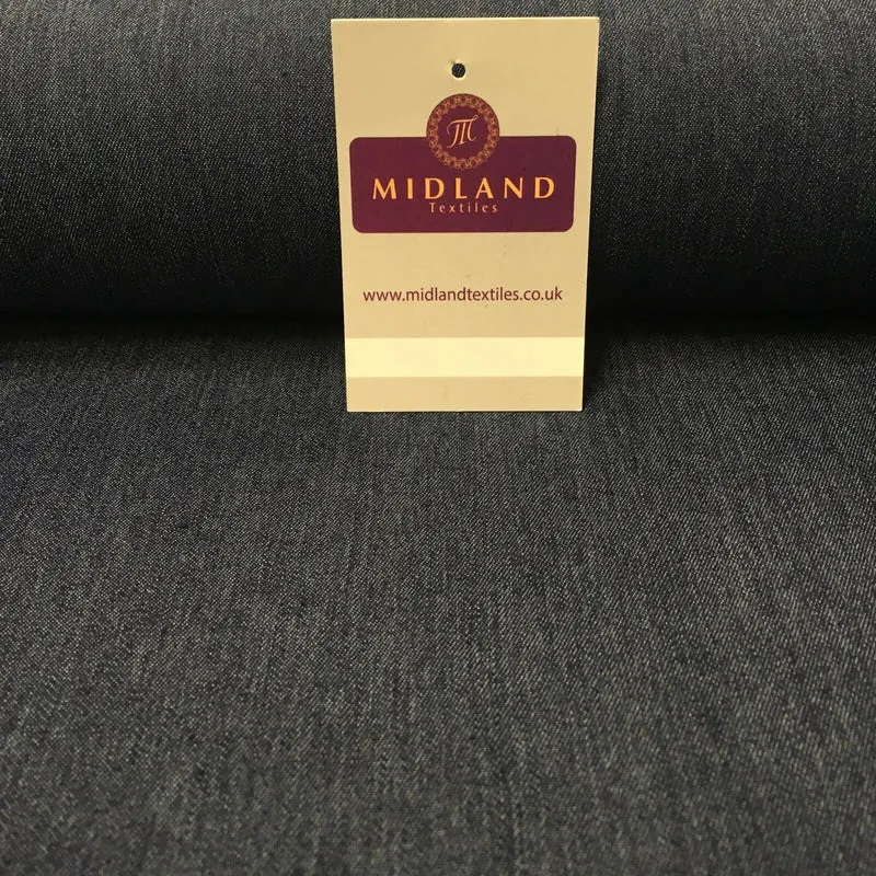Medium Weight Plain Stretch Denim Dress & Shirt Fabric MD1017
