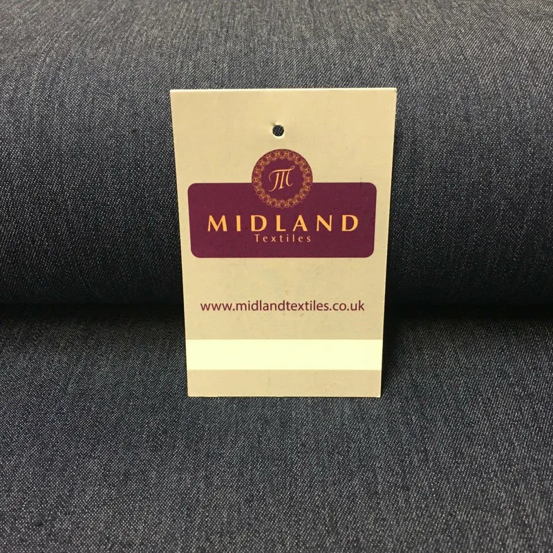 Medium Weight Plain Stretch Denim Dress & Shirt Fabric MD1017