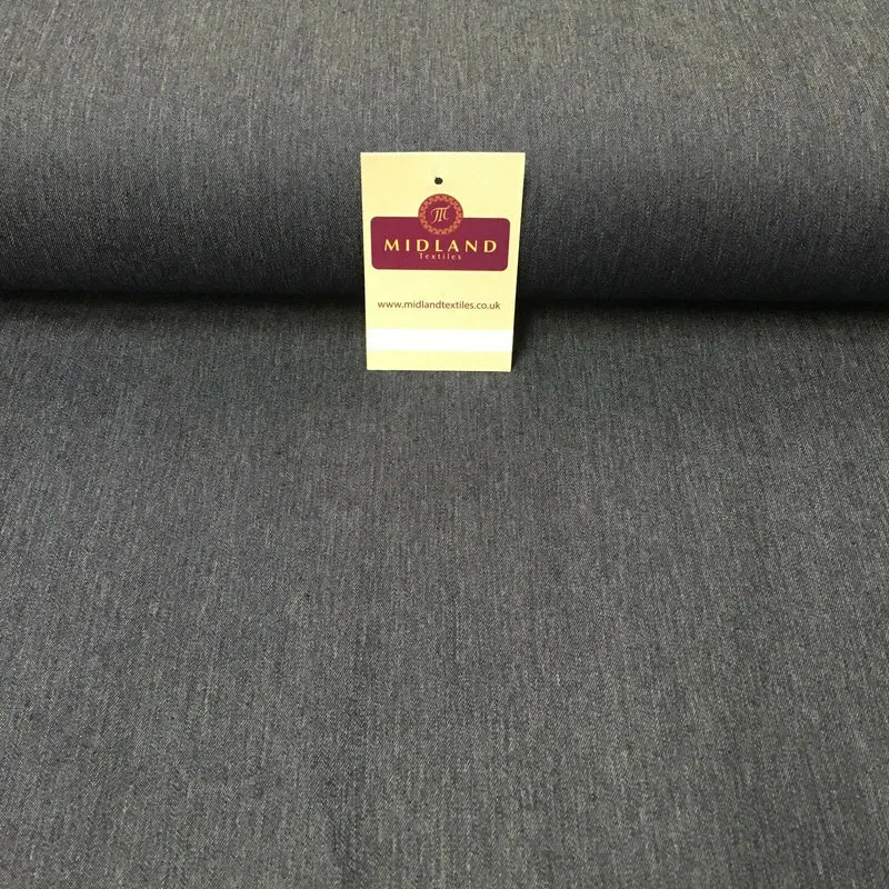 Medium Weight Plain Stretch Denim Dress & Shirt Fabric MD1017