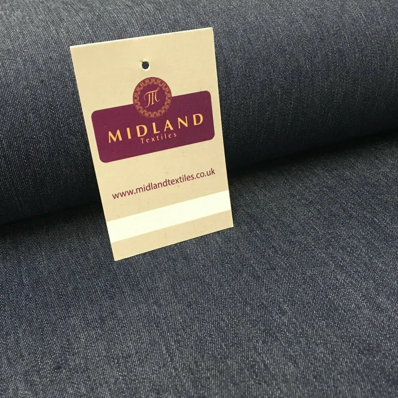 Medium Weight Plain Stretch Denim Dress & Shirt Fabric MD1017