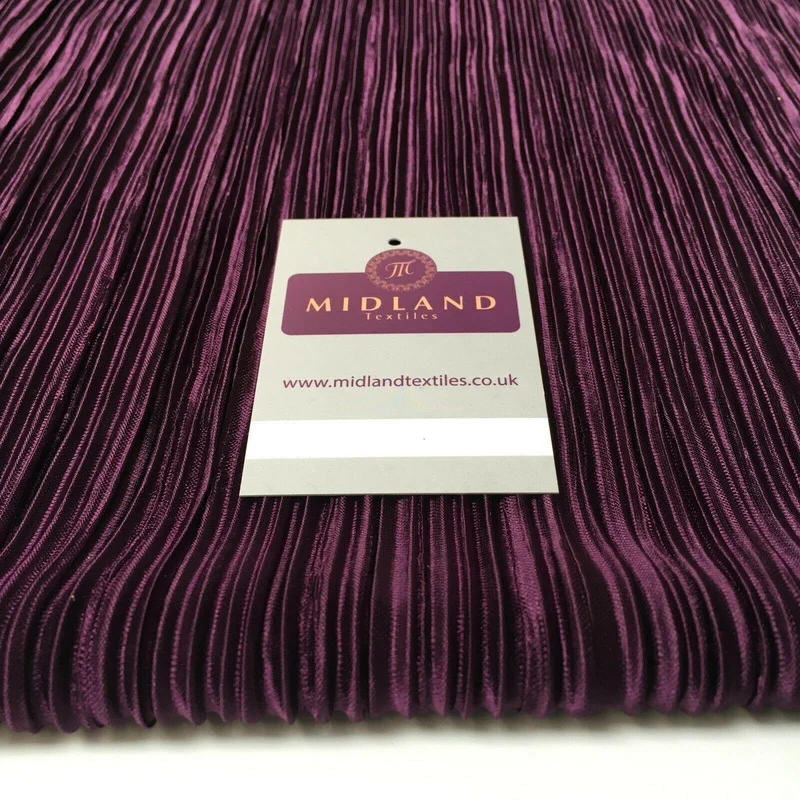 Creased Pleated textured dress palazzo trouser fabric 55" Wide MR998 Mtex